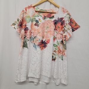 Floral lace top